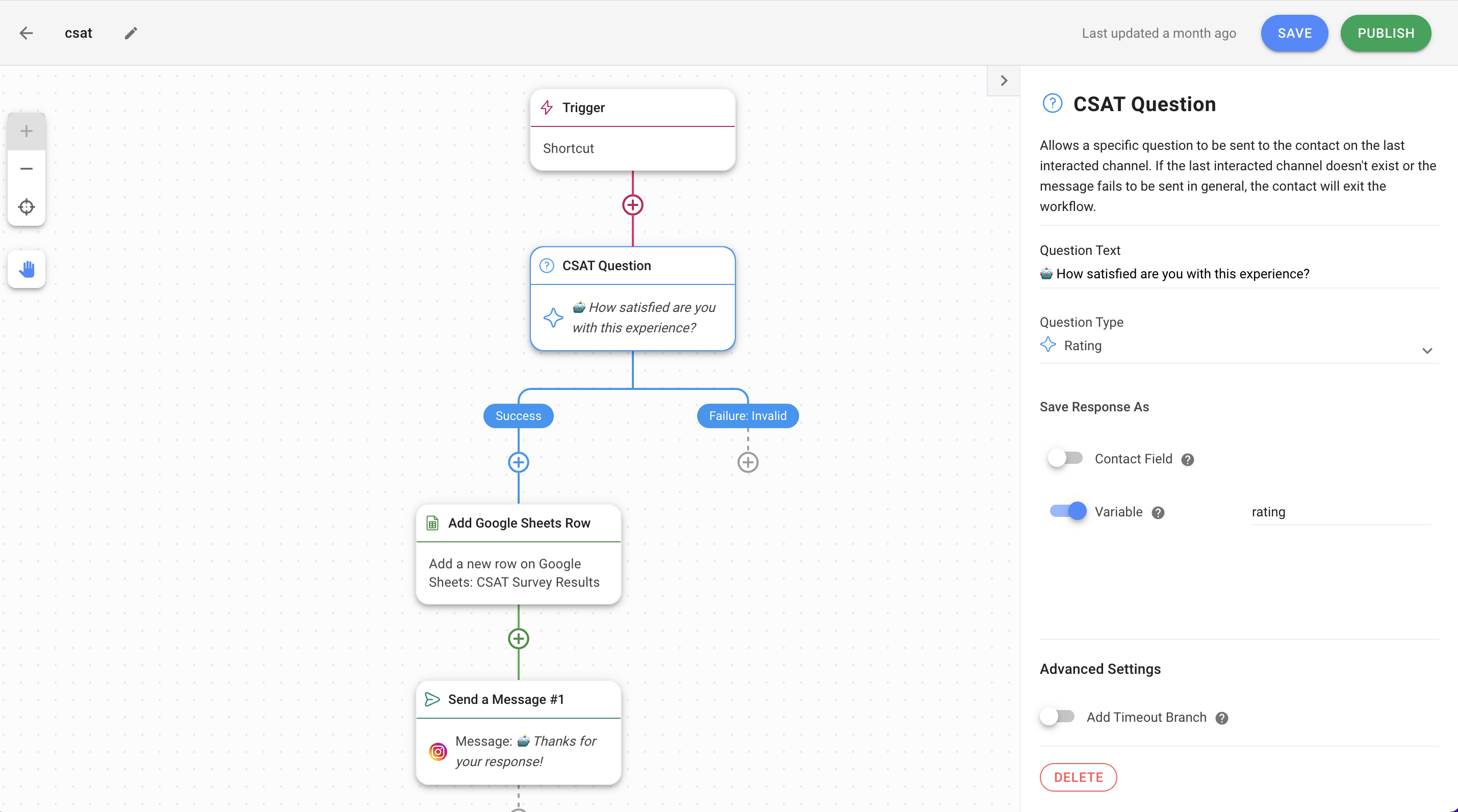 Instagram customer service: Collect customer feedback with CSAT surveys