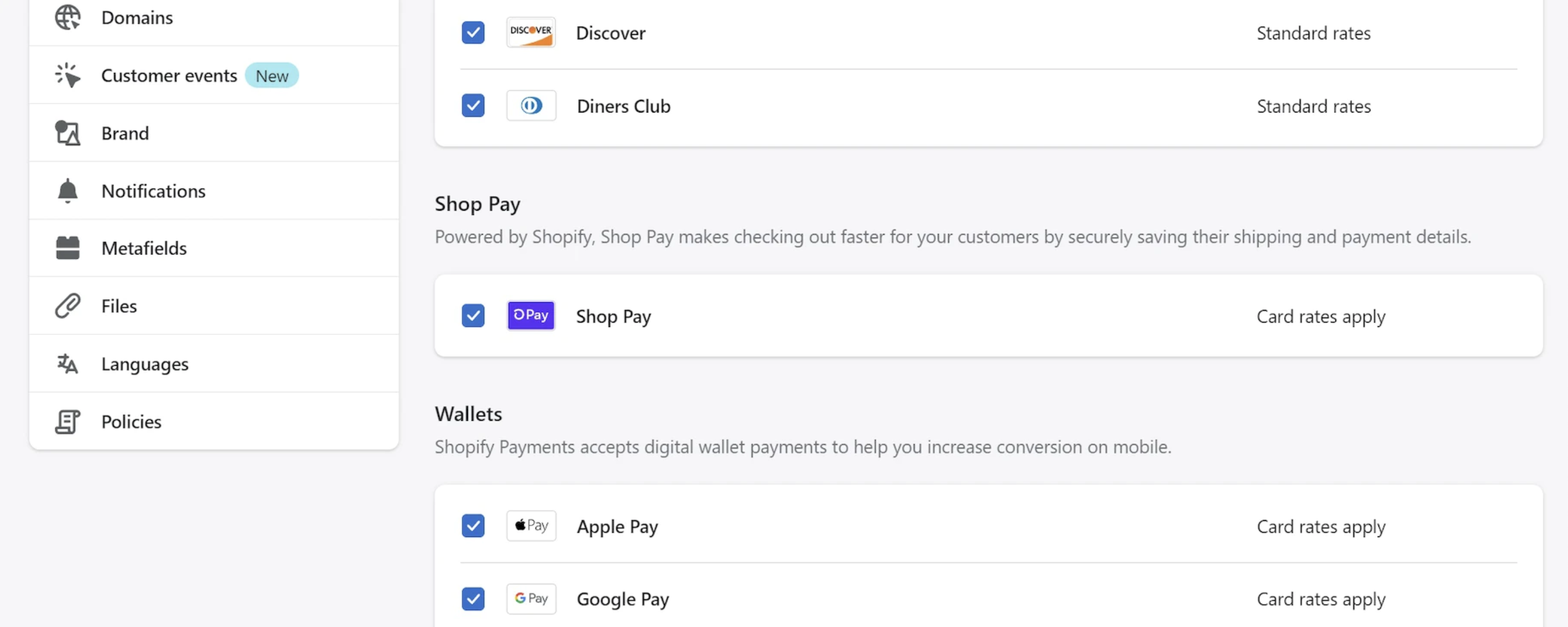 This money shows how to receive money on your Shopify site using the Meta digital wallet