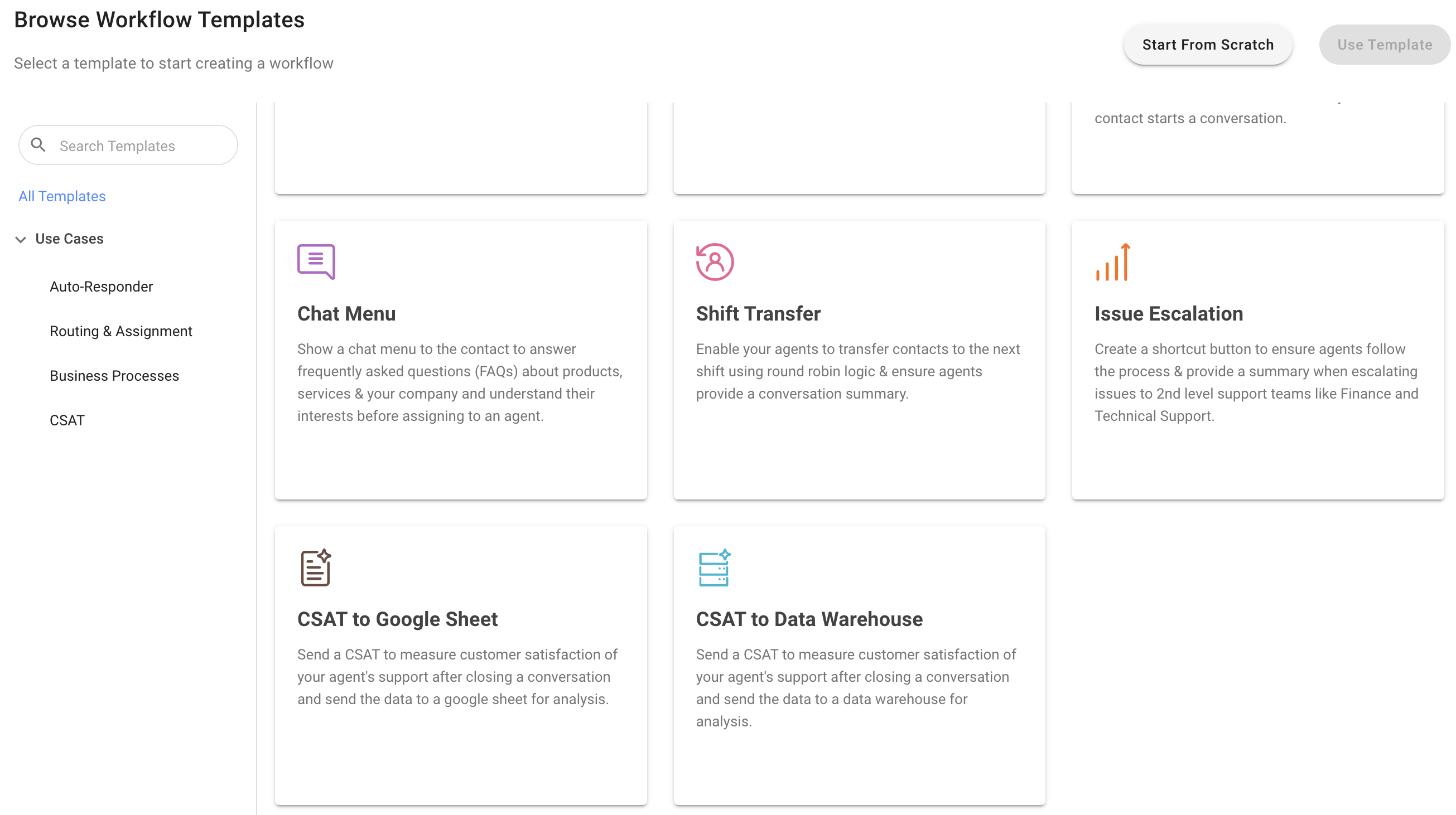 New Workflow templates to build automation quickly