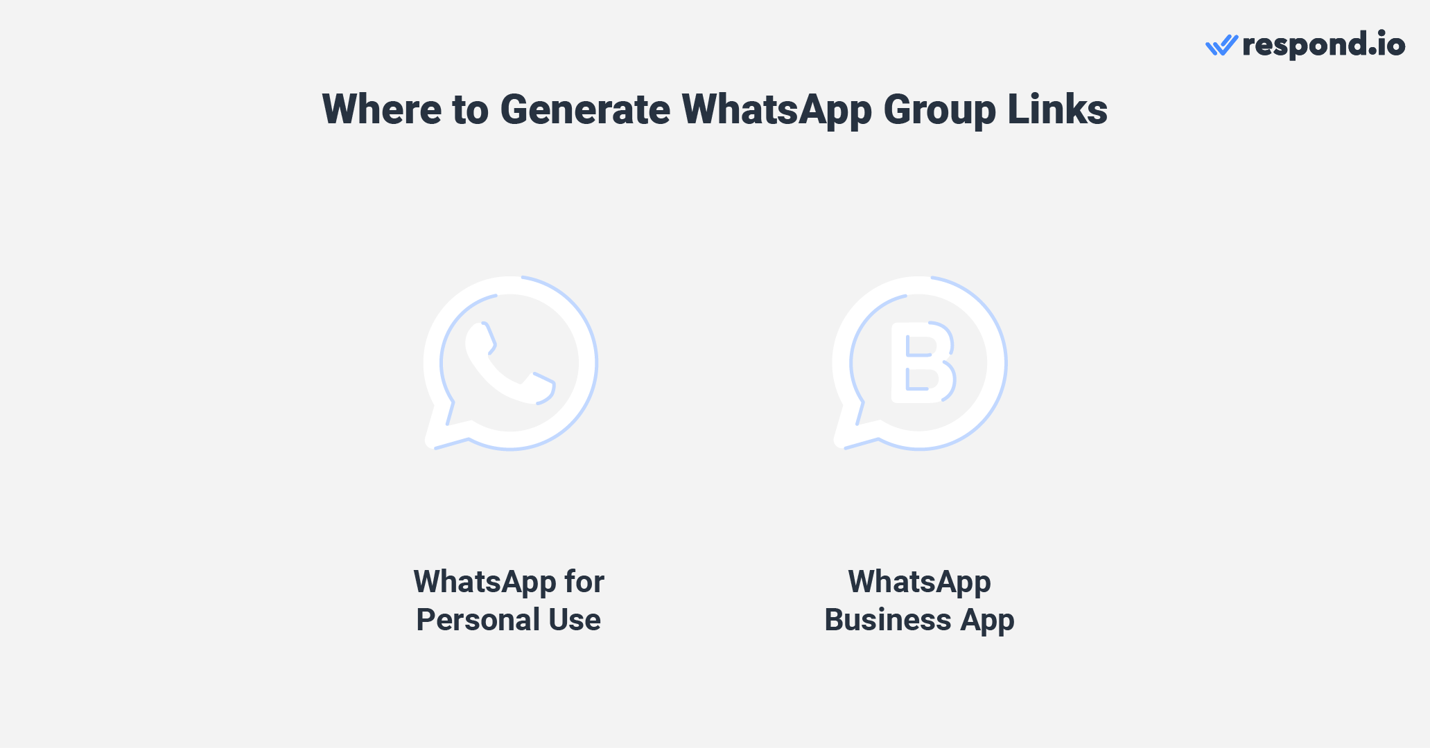 Where to generate a business WhatsApp group link