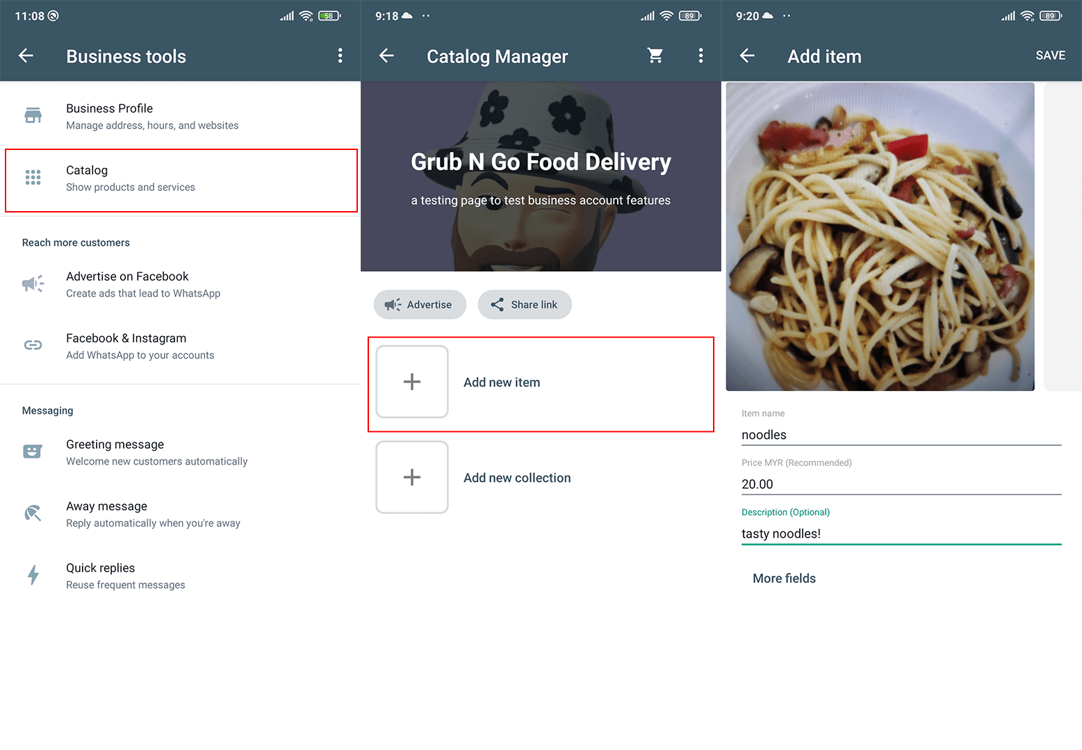 Adding products or services to WhatsApp Business product catalog