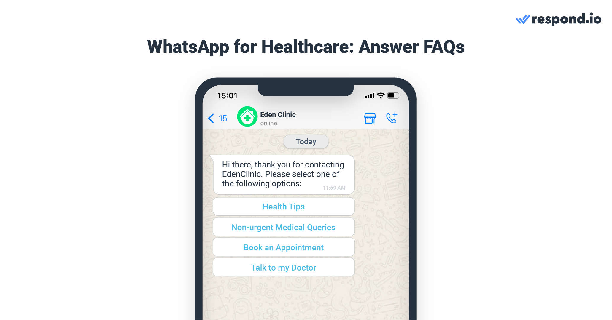 WhatsApp Business for healthcare: Answer FAQs