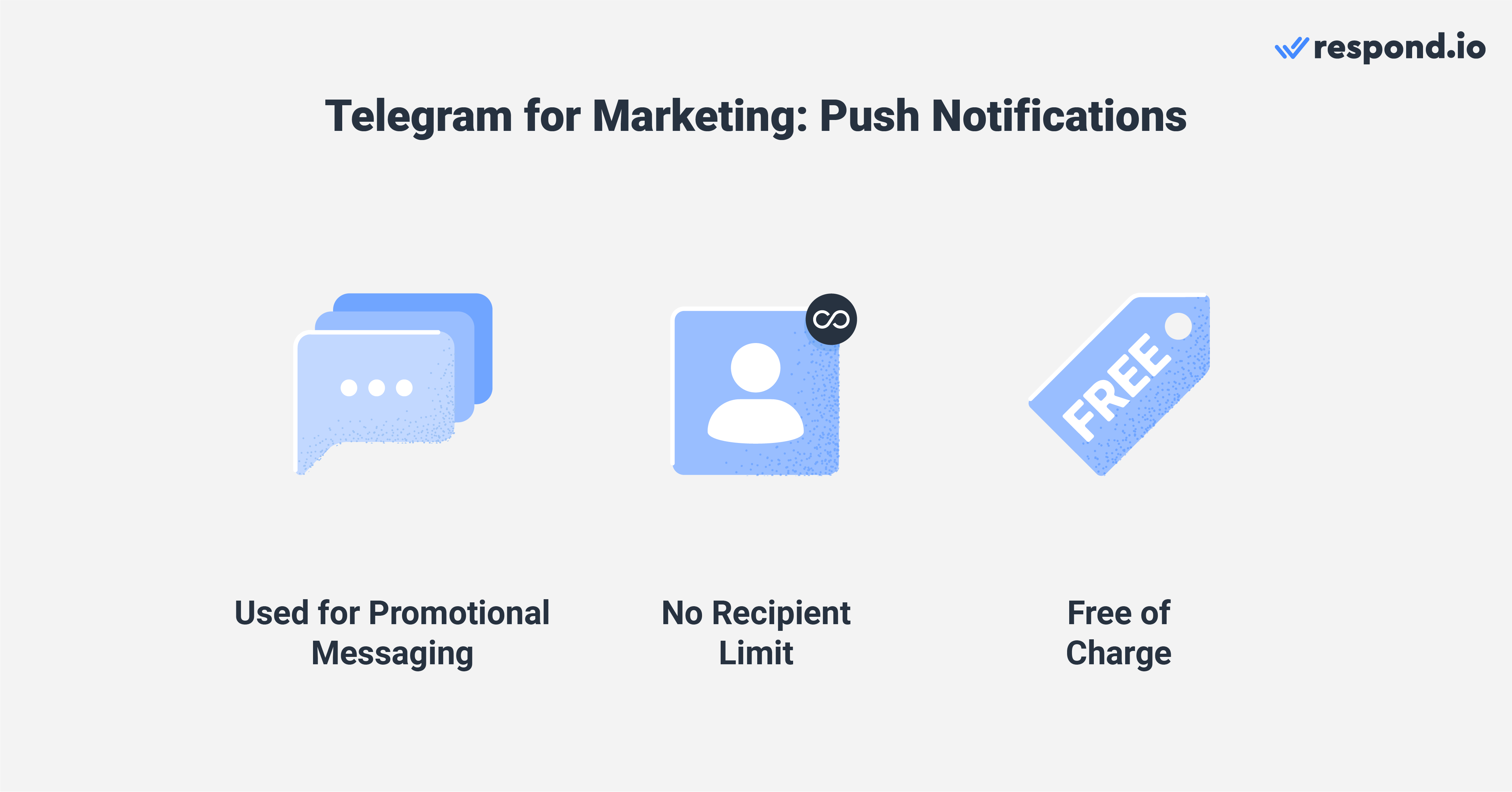 Use Telegram push notifications to engage with your audience in a less intrusive way