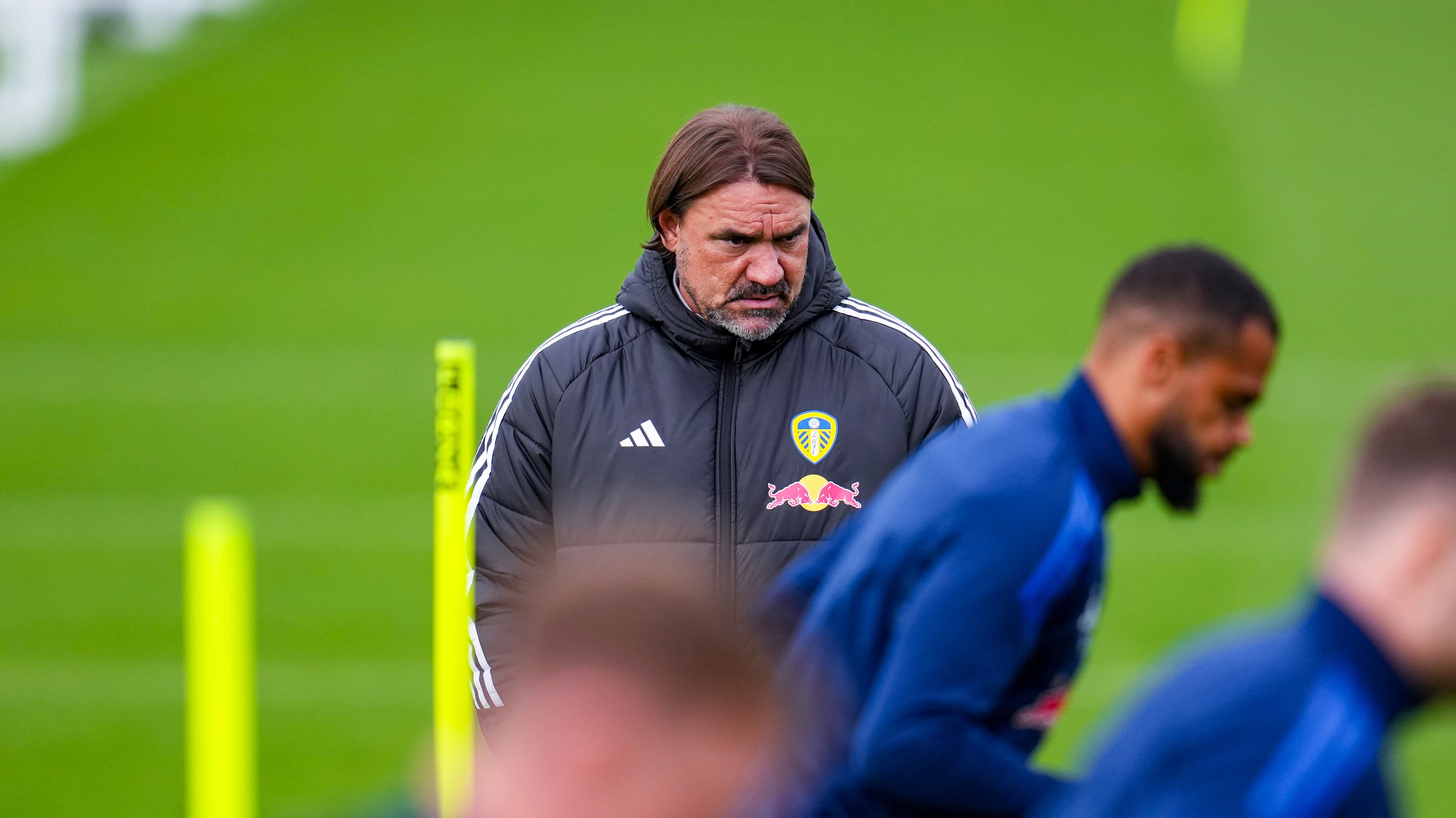 Daniel Farke training pre Villa 2