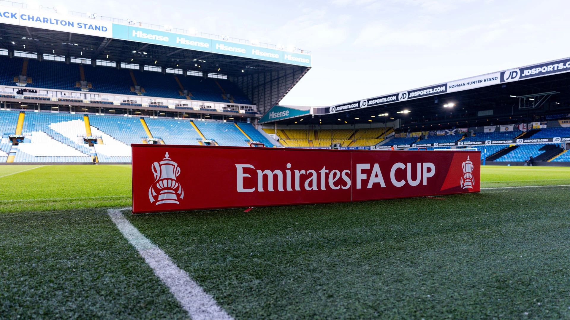 Elland Road FA Cup branding