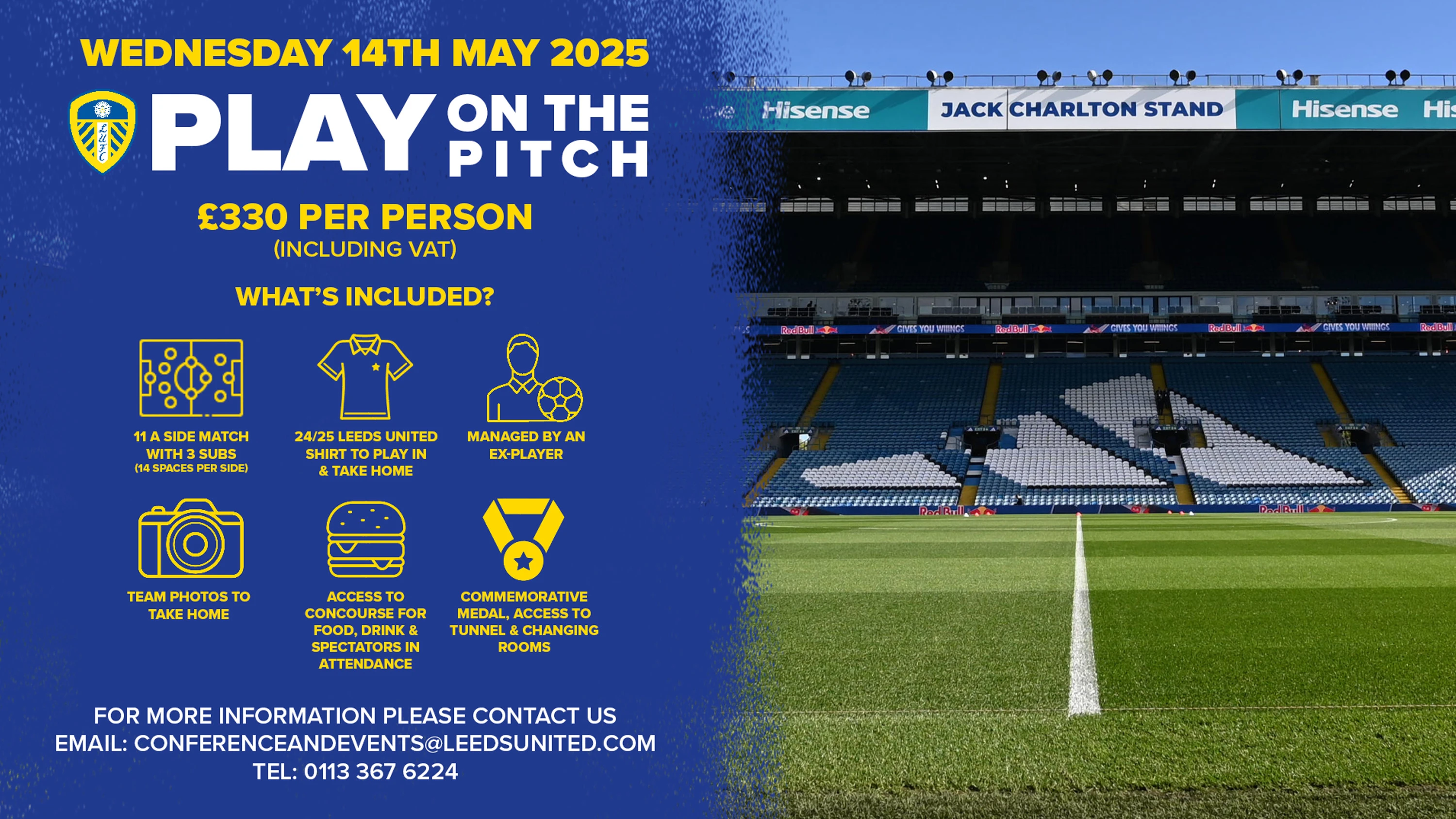 Play on the Elland Road pitch
