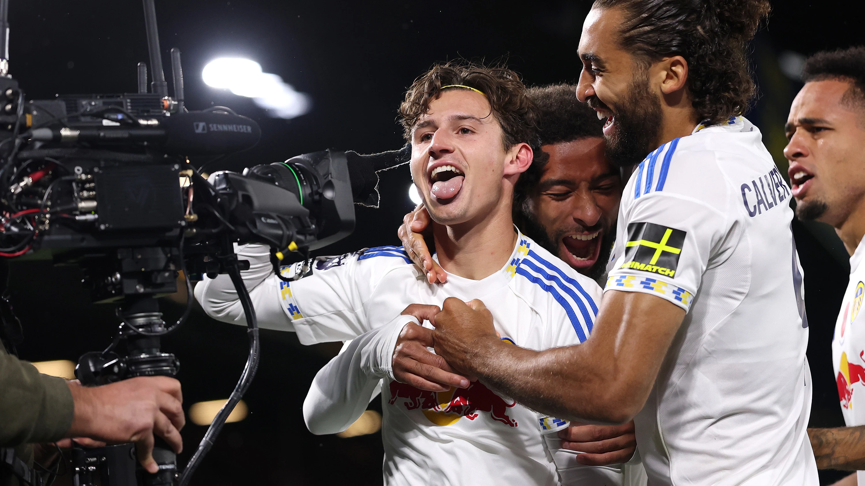 Brenden Aaronson West Ham Celebrating