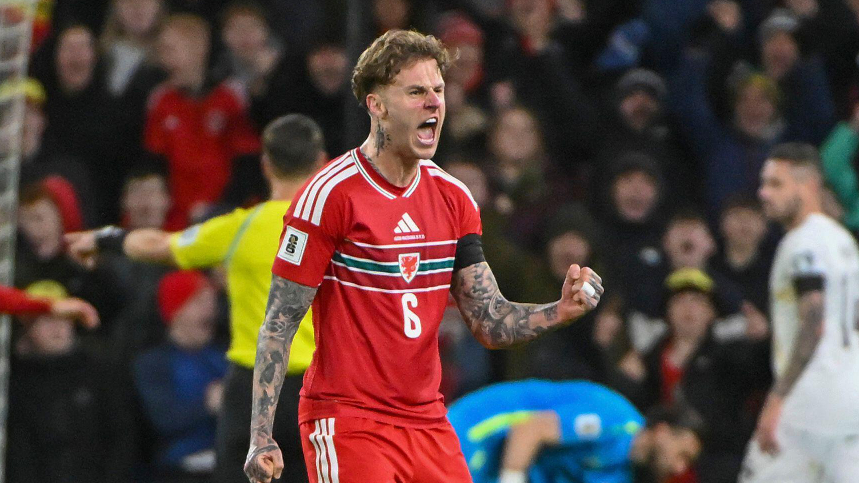 乔·罗顿·威尔士庆祝北马其顿