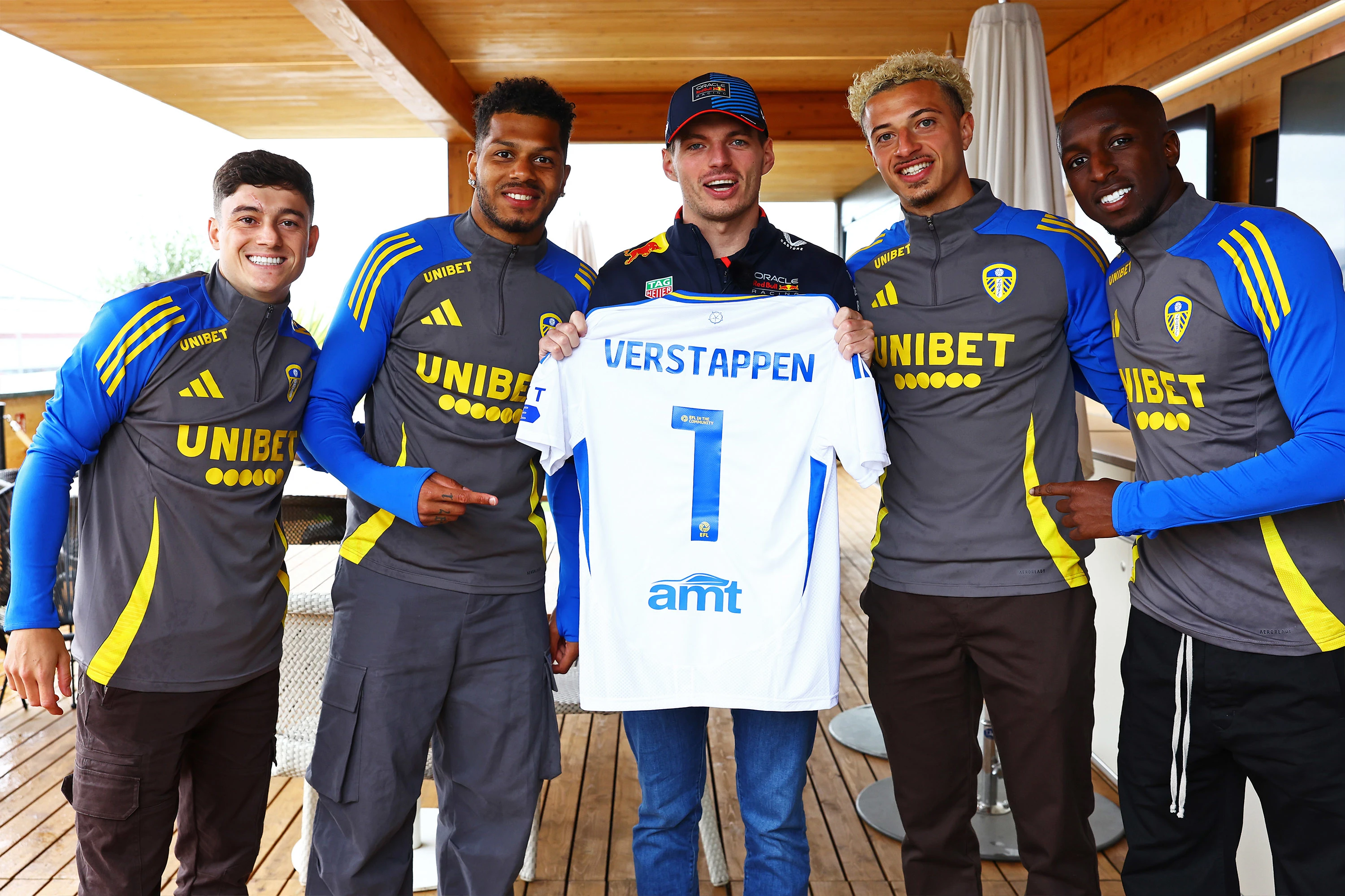 Max Verstappen Holding Leeds Shirt