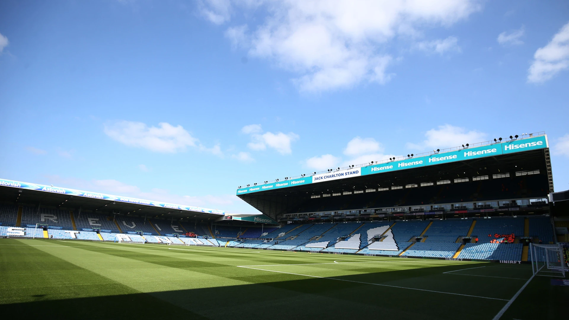 Elland Road in sunshine