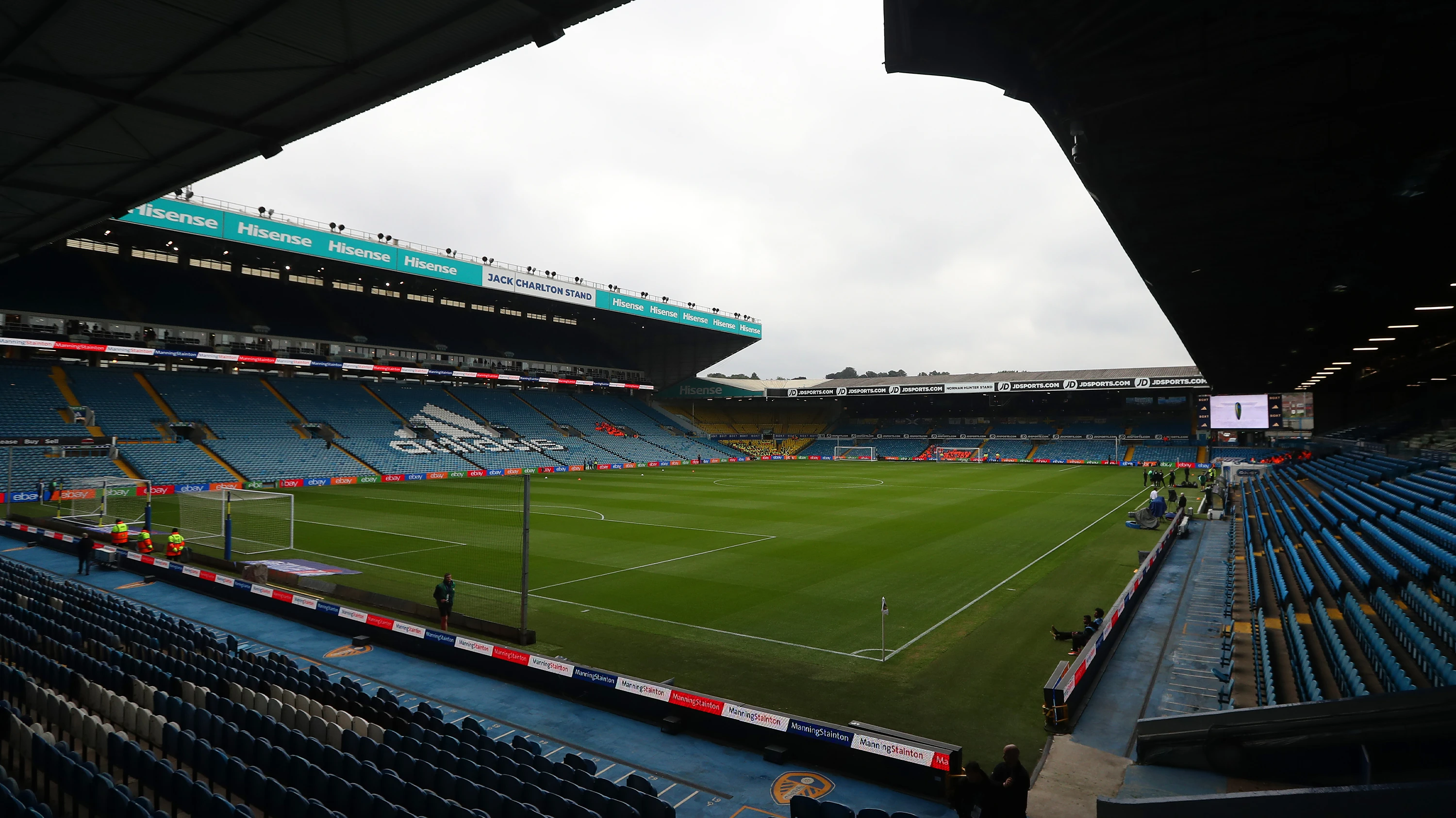 Elland Road Pitch From North West Corner