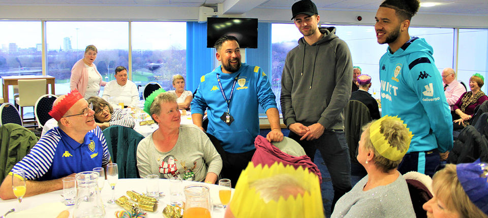 Duo join dementia cafe festivities Leeds United