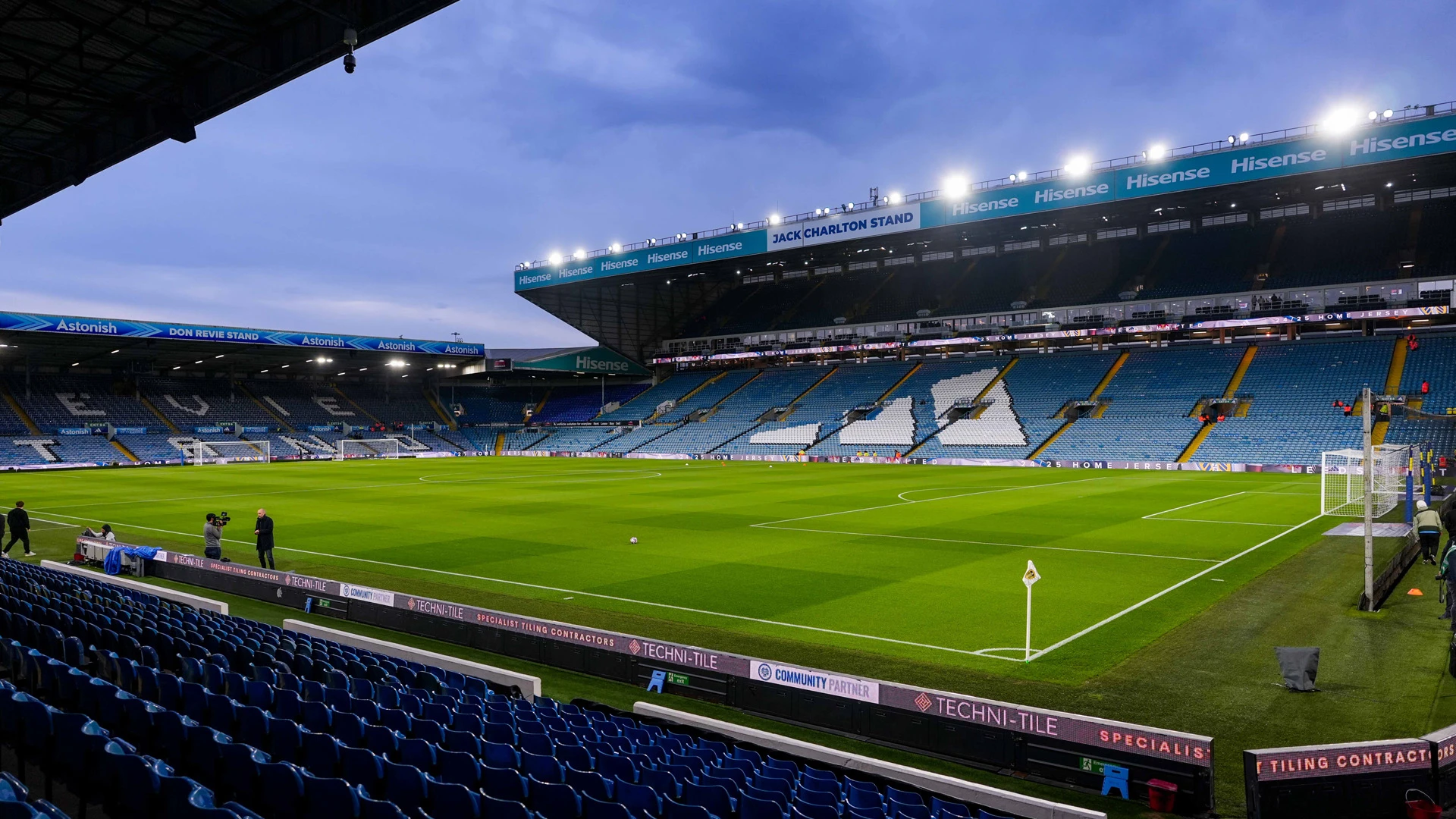 Elland Road East Stand evening