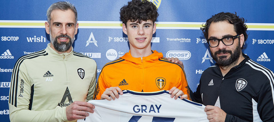 Archie Gray signs professional contract - Leeds United