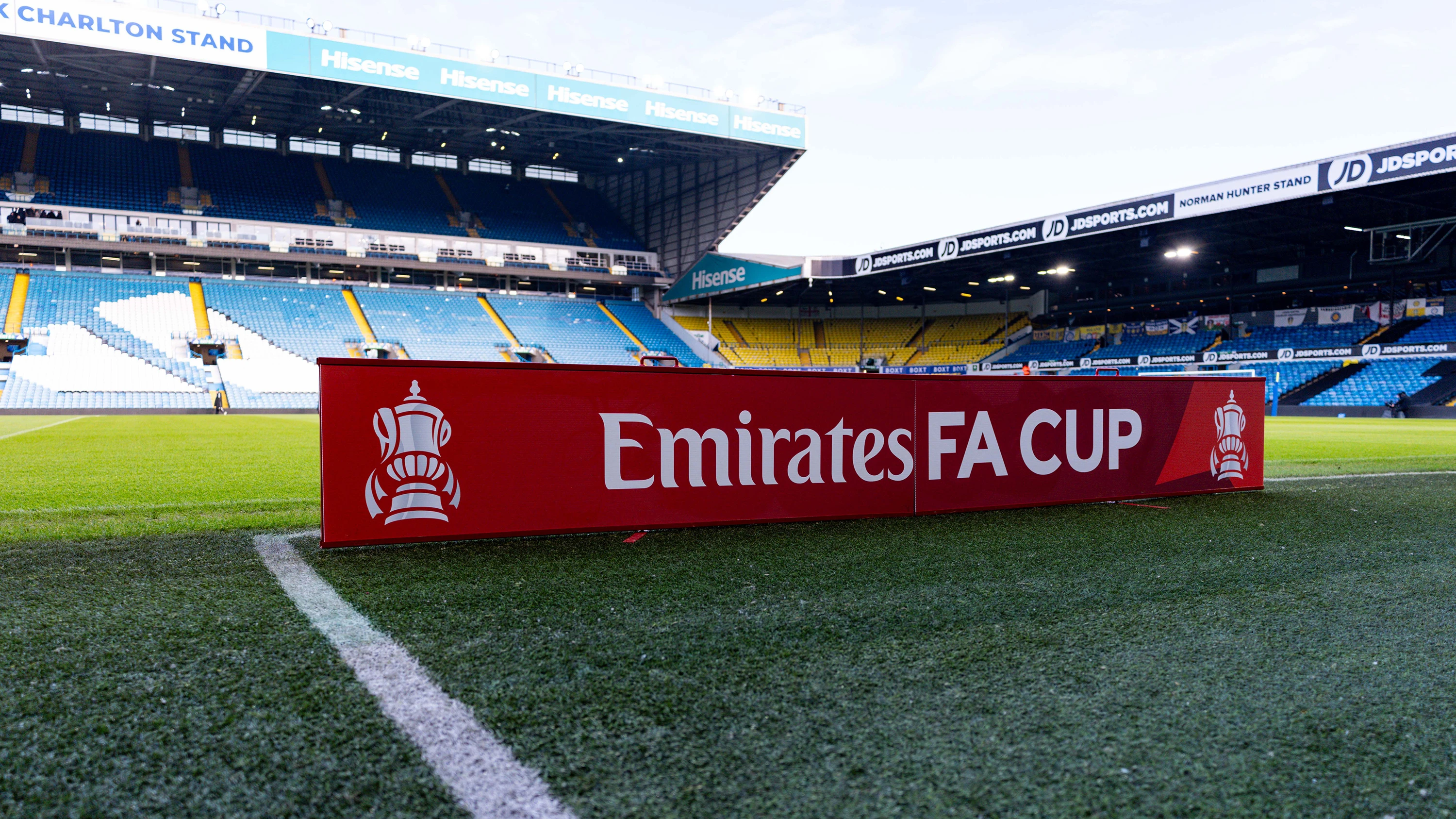FA CUP BOARD ELLAND ROAD