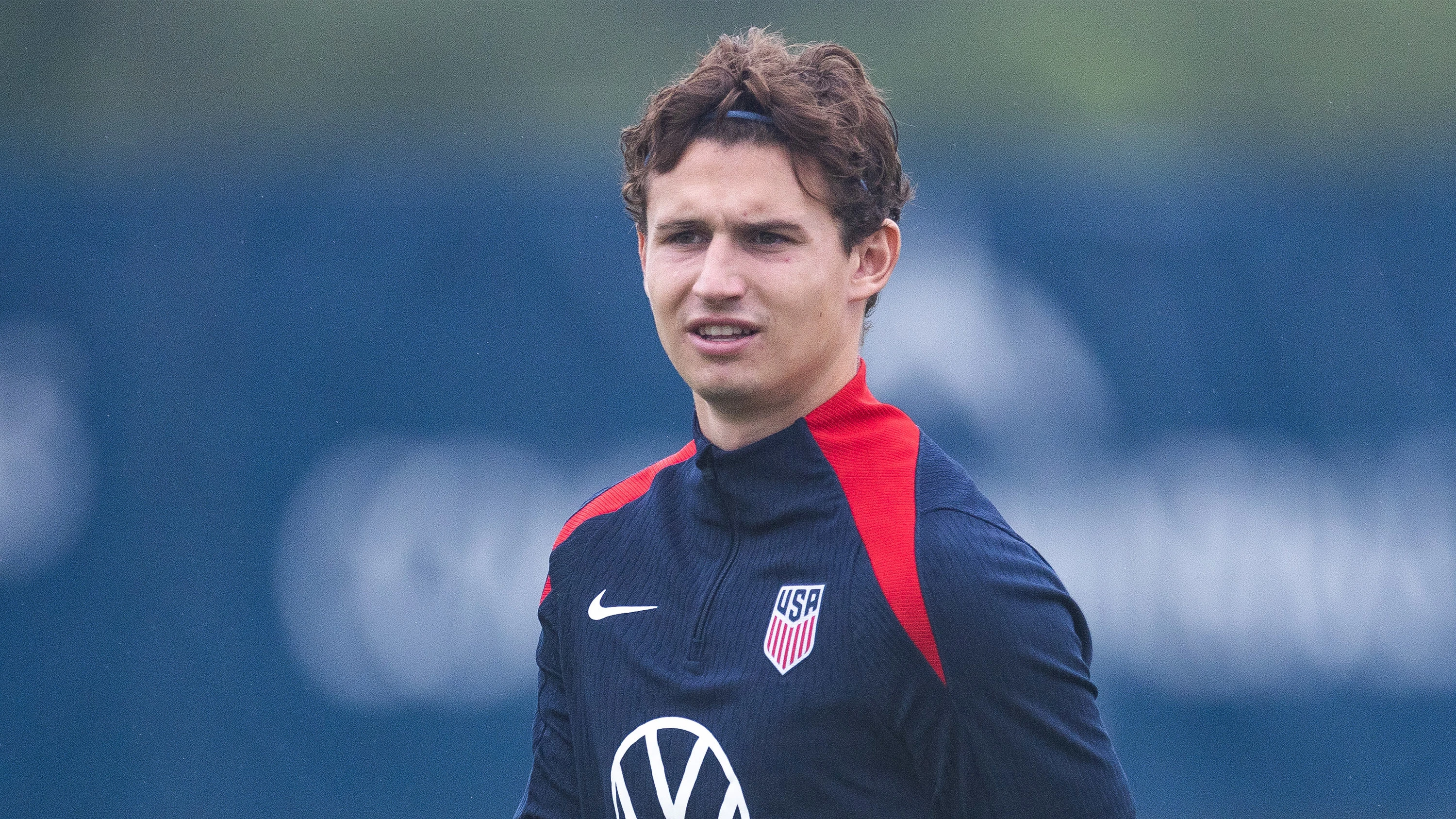 Brenden Aaronson USMNT Training