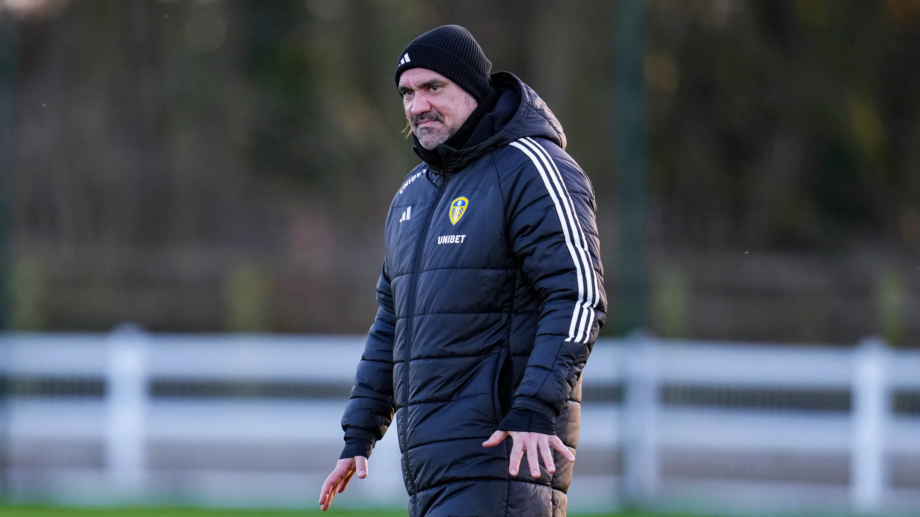 Daniel Farke training pre QPR