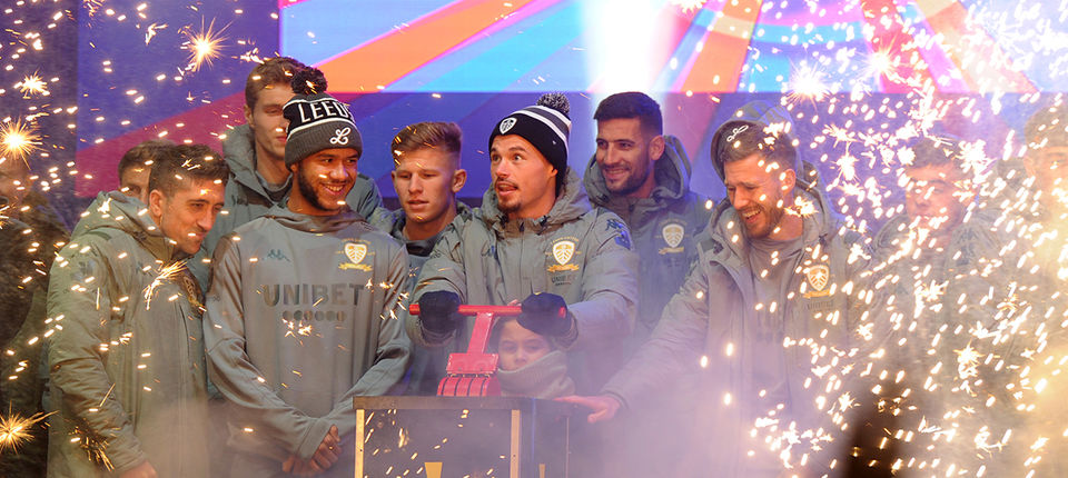 First team switch on Leeds Lights Leeds United
