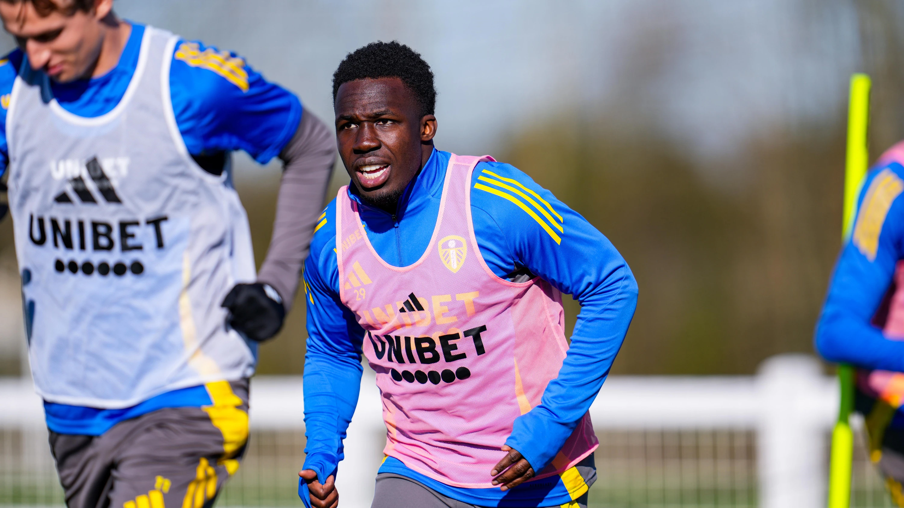 Willy Gnonto pre Luton training