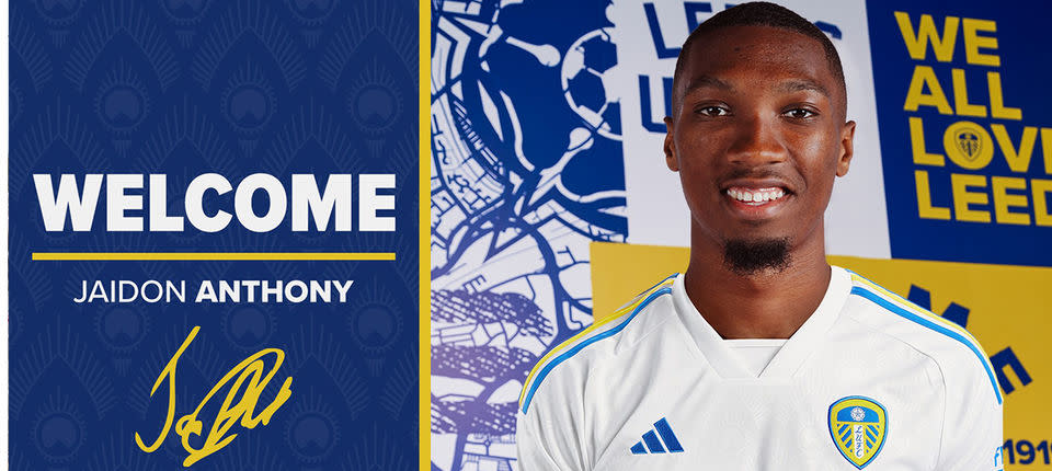 Jaidon Reddy Leeds United sign Jaidon Anthony on loan from AFC Bournemouth - Leeds ...