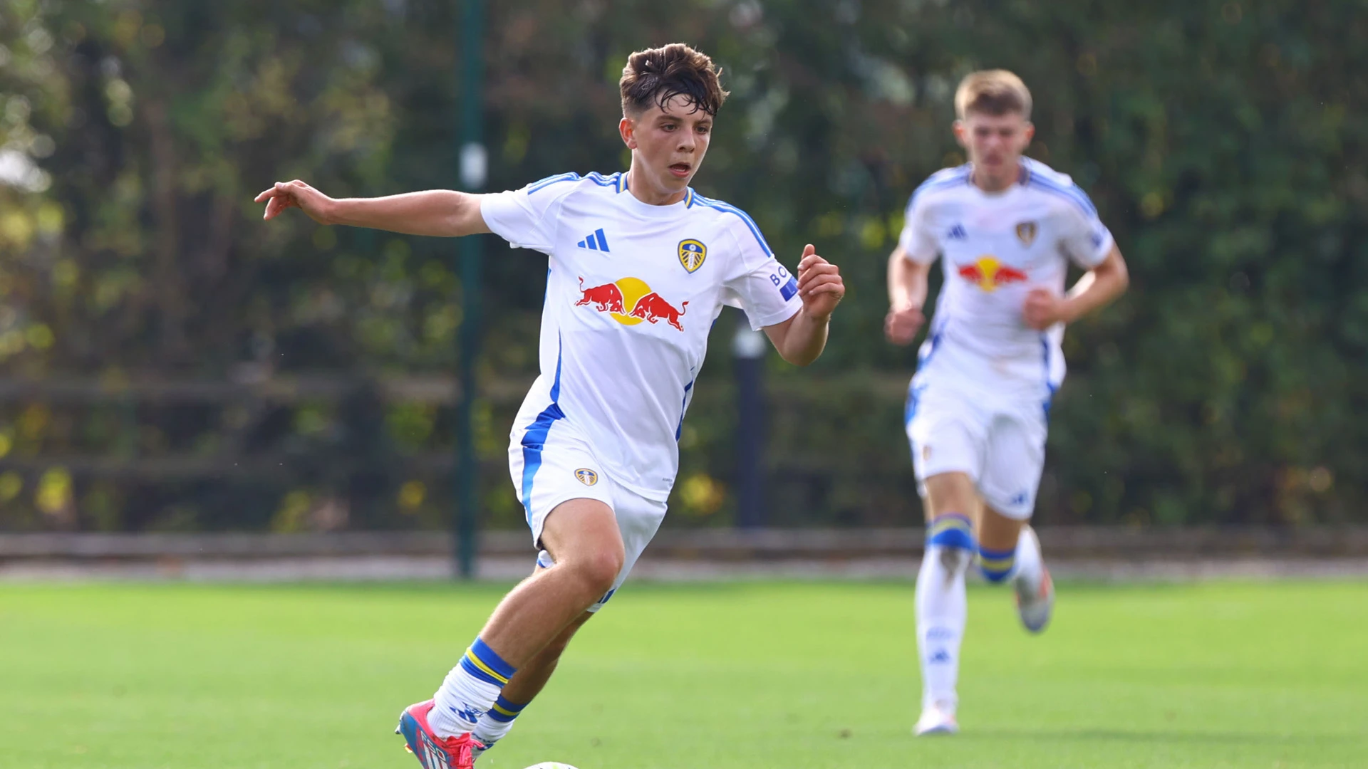 Jack Morris in action for LUFC U18