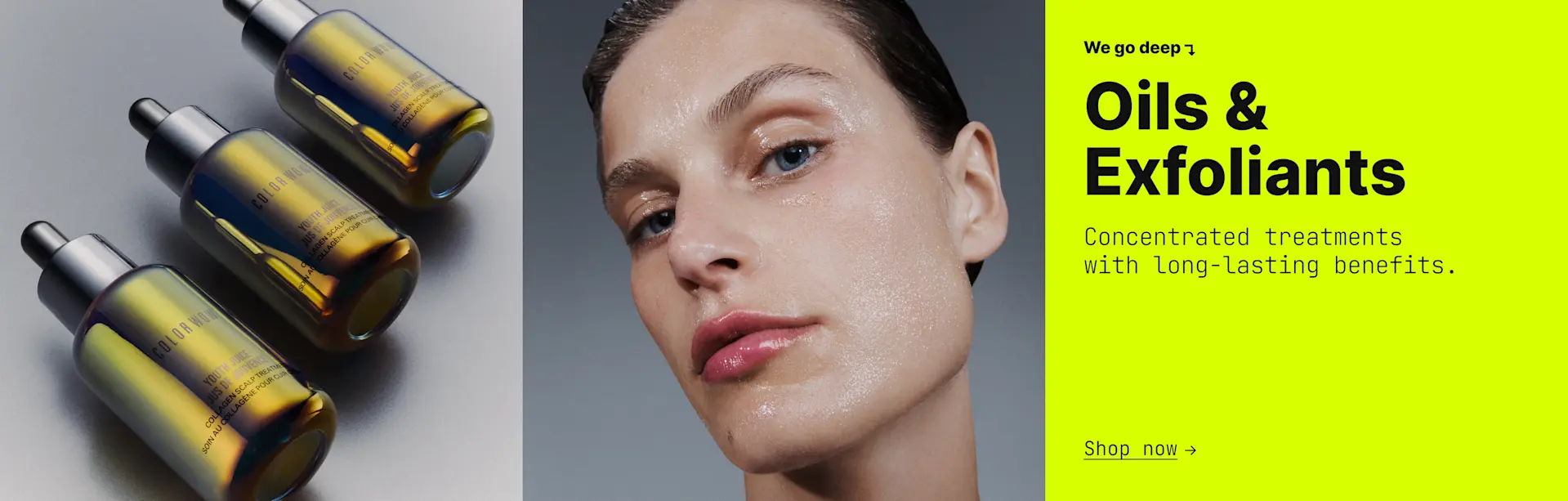 AUS Homepage Banner- Image 2 - We Go Deep Oils & Exfoliants