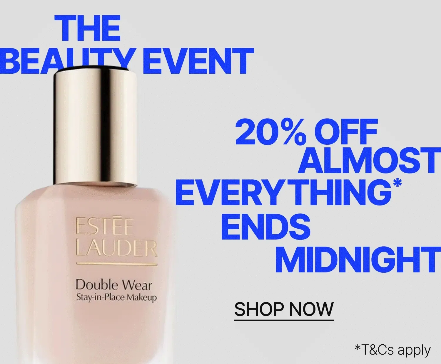 NZ Homepage Banner - Current 1 - 20% off Almost Everything (Ends Midnight)