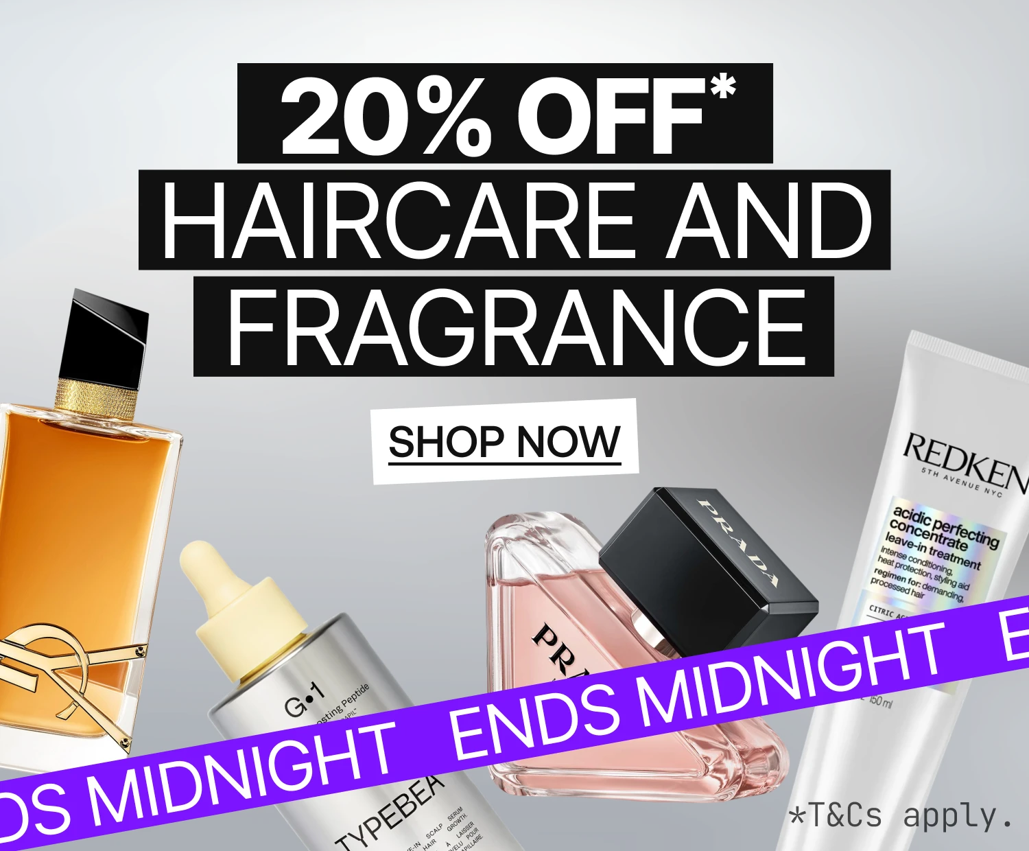 AUS Homepage Banner- Image 2 - 20% Off Hair & Frag Ends Midnight
