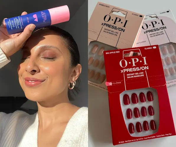 From press on nails to tanning, we've got your last minute GRWM beauty sorted for this holiday season. O.P.I press on nails, 24 hour Loving Tan and more...