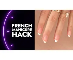 VIDEO: How to do super easy french tip nails | In 5 minutes