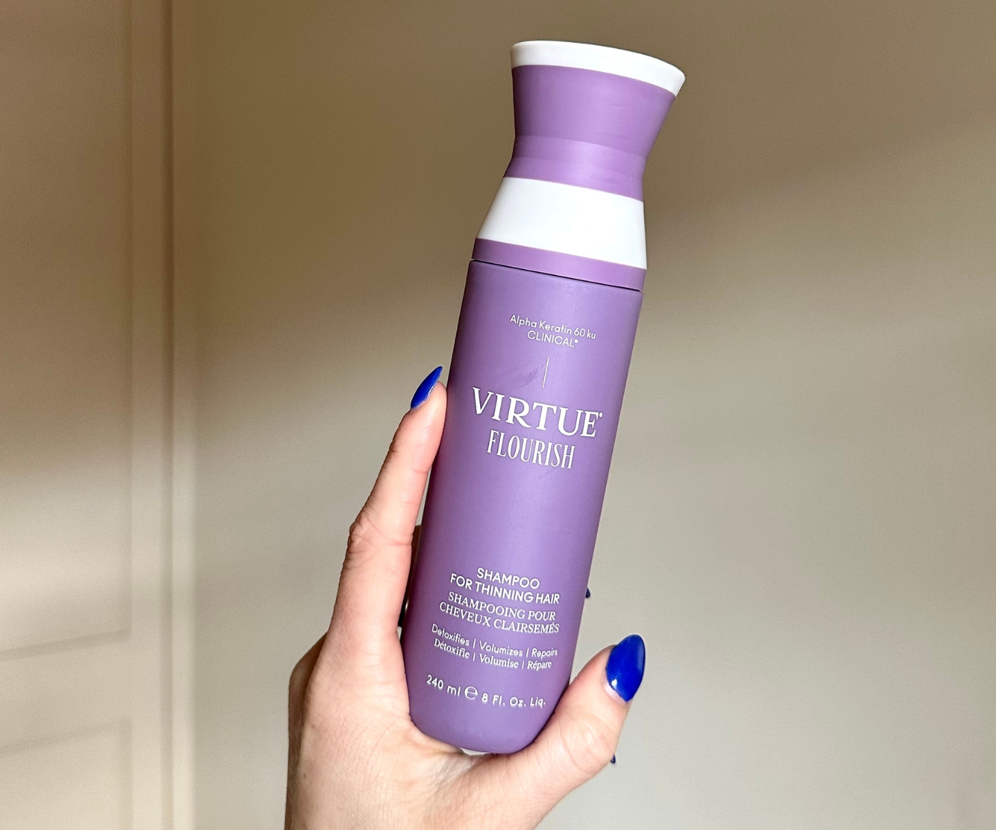Virtue flourish shampoo in-article