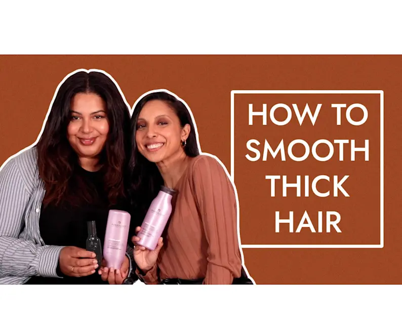 VIDEO: My smoothing routine for thick, curly hair!