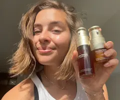 This Iconic Clarins Face Serum Now Comes in a Firming, Brightening Eye Treatment