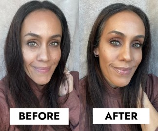 latte makeup before and after pictures 