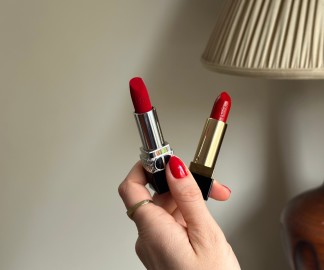 DIOR Rouge Dior Couture Colour Lipstick & Yves Saint Laurent Rouge Pur Couture red lipsticks hero