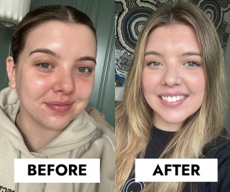 Maybelline 4-in-1 glow perfector - Maddy before/after