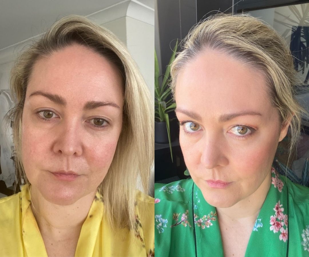 MUFE reboot foundation before and after