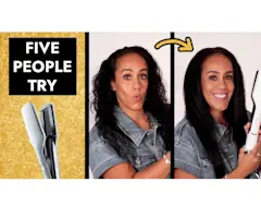 VIDEO: WET TO DRY STRAIGHTENER !? 5 People Try | ghd Duet Styler