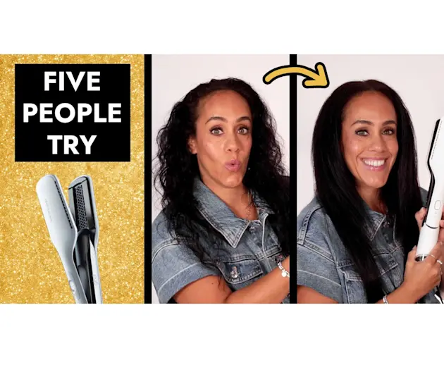 VIDEO: WET TO DRY STRAIGHTENER !? 5 People Try | ghd Duet Styler