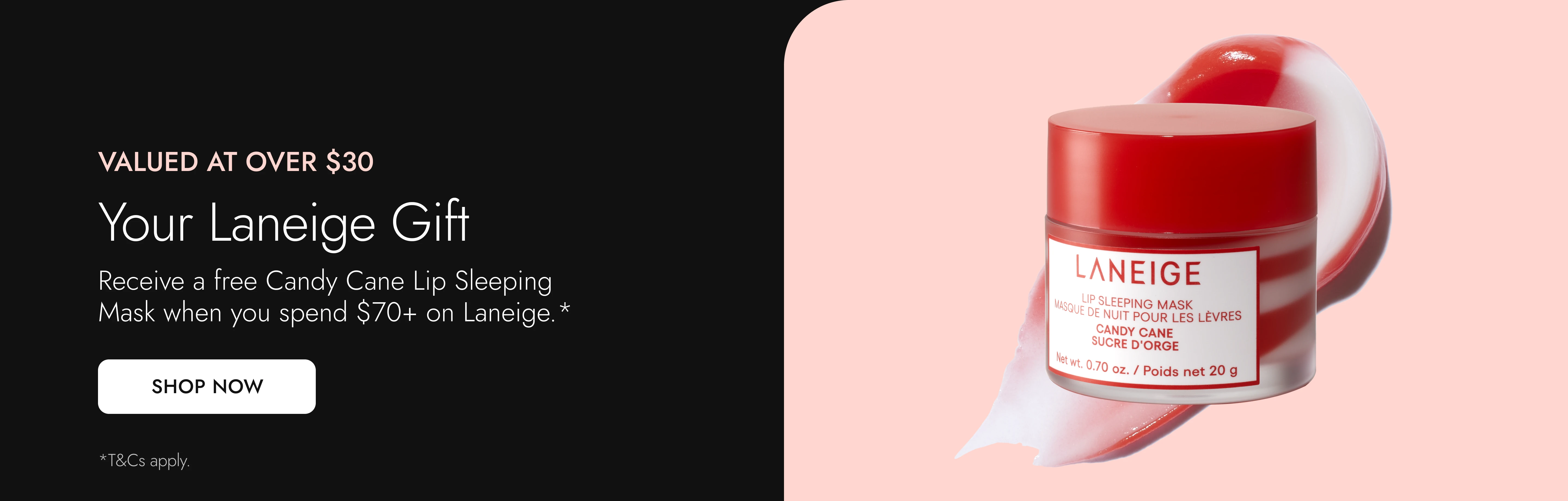 NZ Homepage Banner - Current 5 - Laneige Major GWP