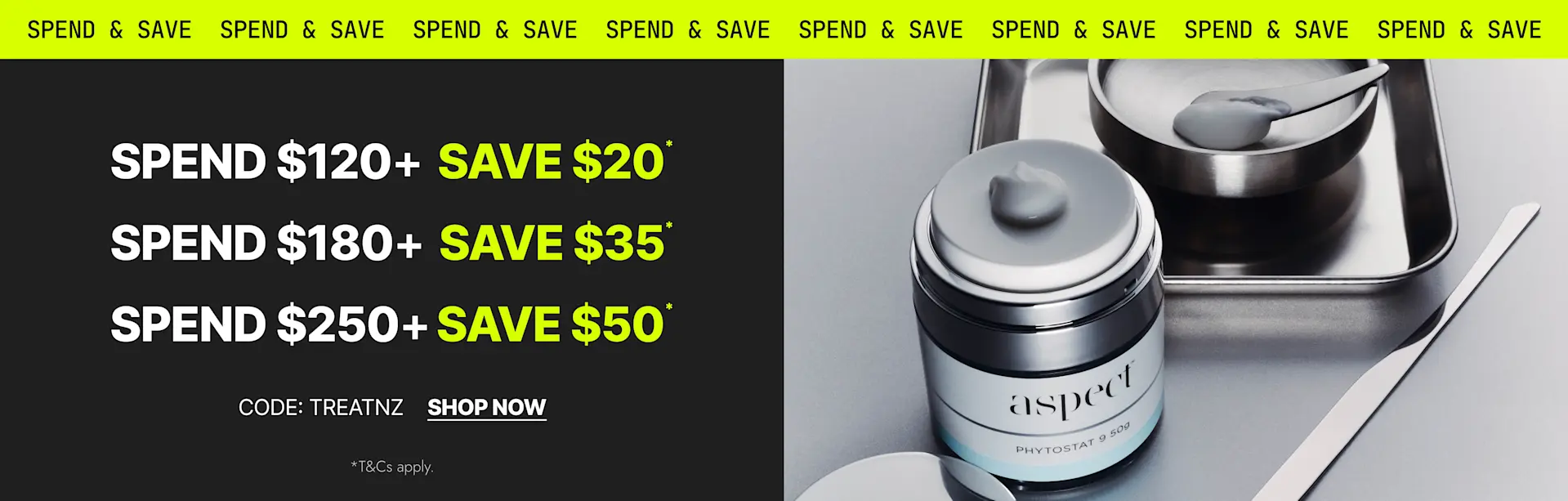 NZ Homepage Banner 3 -  Spend and Save