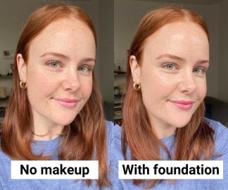 M.A.C COSMETICS Studio Radiance Face & Body Radiant Sheer Foundation before and after