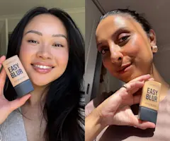 Huda Beauty Easy Blur Review: 4 different skin tones try the skin-blurring foundation that leaves an airbrushed finish.