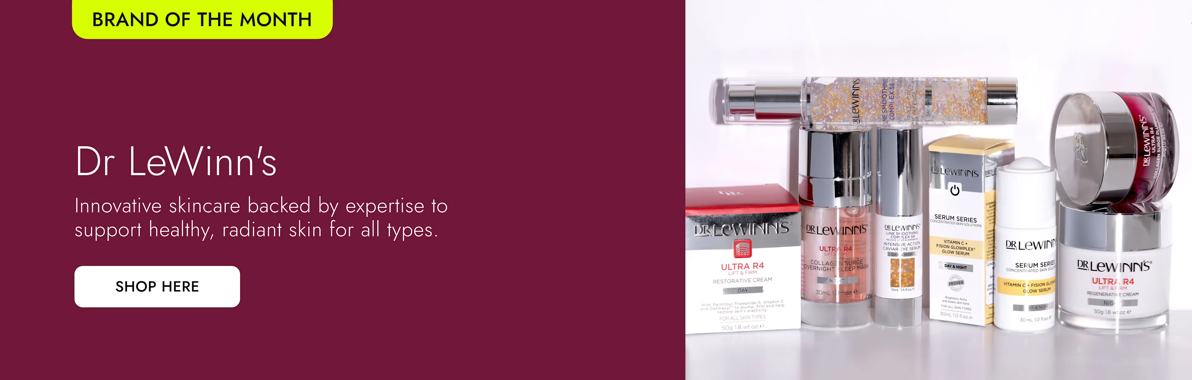 AUS Homepage Banner - Image 3 - Dr LeWinn's Brand of the Month