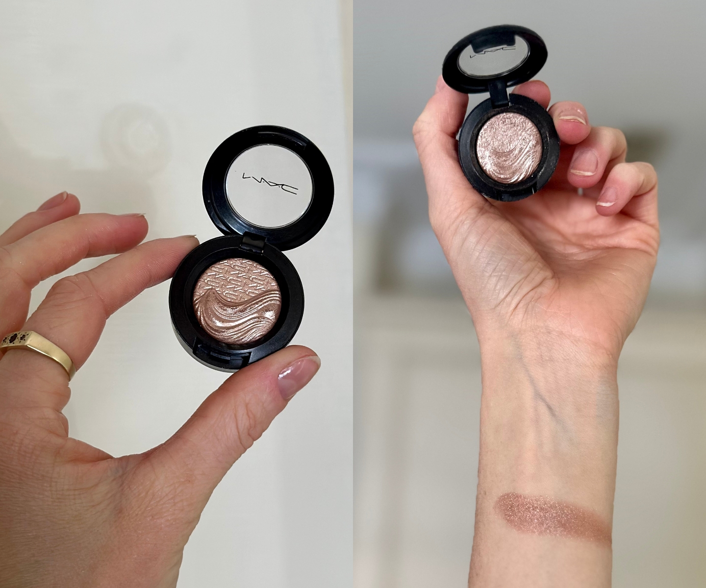 M.A.C Cosmetics Extra Dimension Eye Shadow swatch in-article