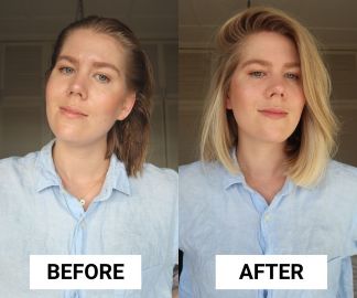 fine hair before and after