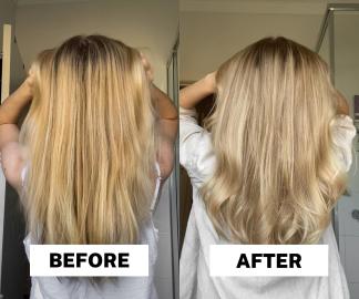 Olaplex Blonde Before and After Results