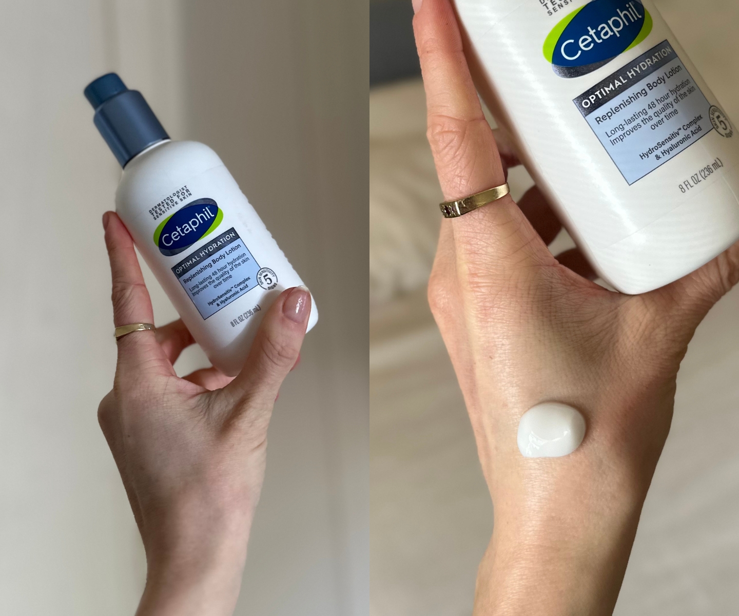  Cetaphil Optimal Hydration Replenishing Body Lotion texture in-article 