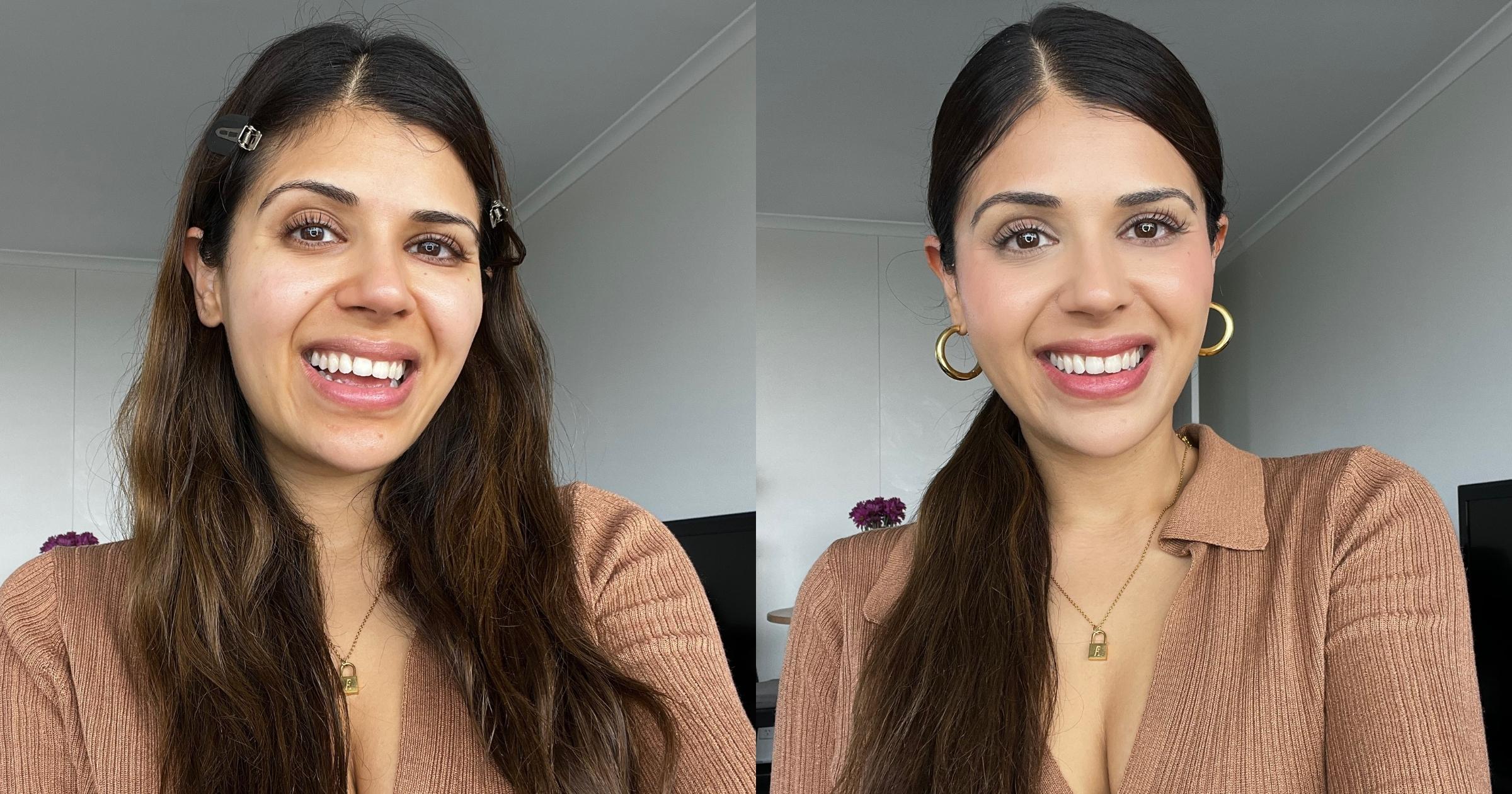 clean girl makeup tutorial  no foundation, sleek look 