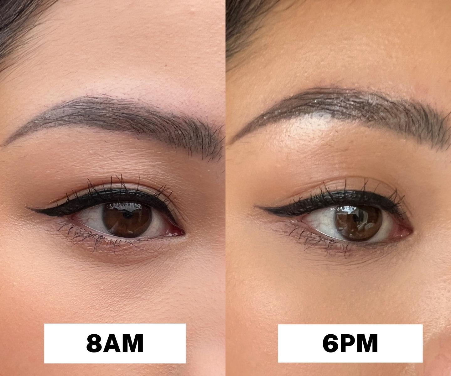 benefit they're real eyeliner BEFORE AND AFTER